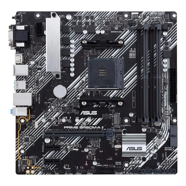 Motherboard Asus Prime B450m-a Ii Csm Am4 Ddr4 M.2 Color Negro