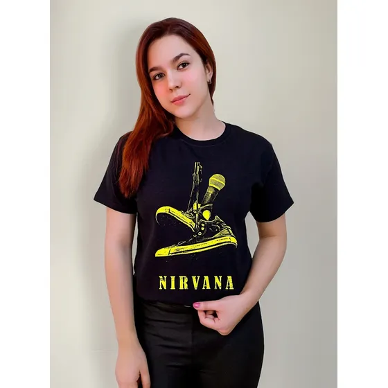 Polera Algodón Nirvana Banda De Rock Exclusivo Convers C-730