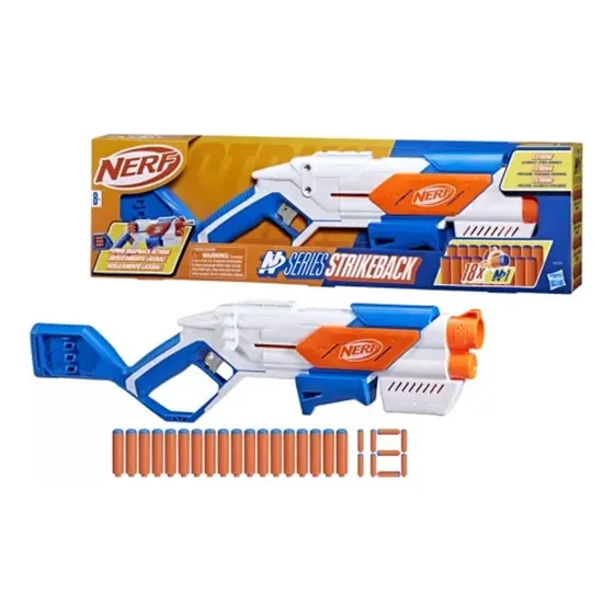 Lançador Com 18 Dardos Nerf N Series Strikeback G0219 Hasbro