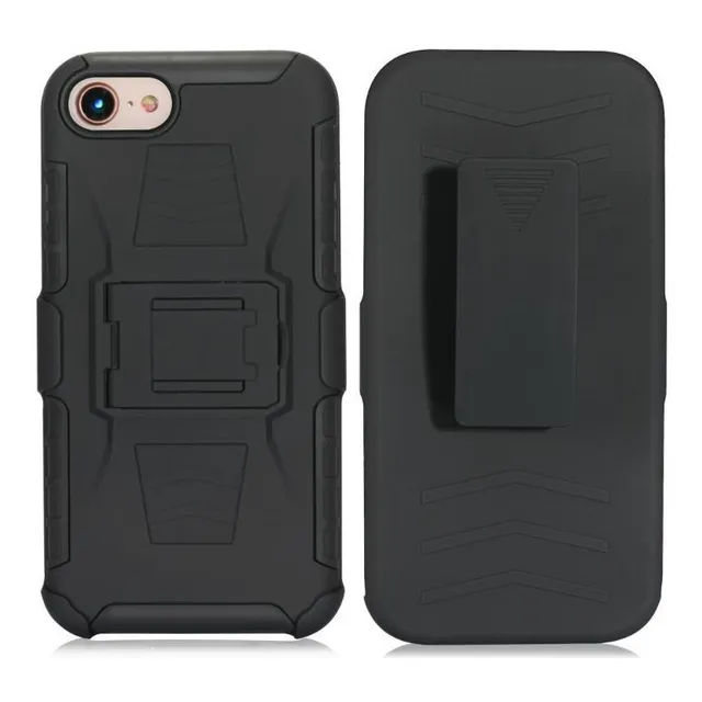 Funda Clip Uso Rudo Para Apple iPhone 5 5s 6 6s 6 Plus 7 7+ 8 8+