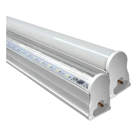 7 Pack Barra Luminosa Led T5 120cm 18w Lista Para Instalar Color Mica Opalina, Luz Fria 6500k
