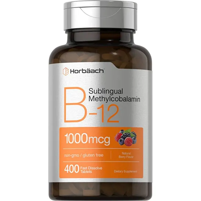 Vitamina B12 Sublingual 1000 Mcg Metilcobalamina 400 Tableta