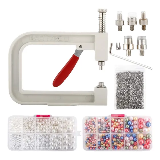 Máquina De Ajuste De Perlas Remache De Perlas De Bricolaje