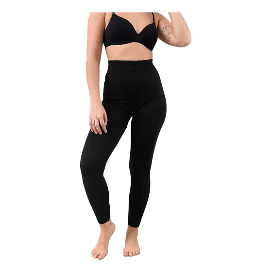 Calza Larga Mujer Alto Tiro Modelo 142161 Microfibra