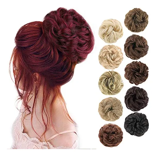 Morica 1pcs Messy Hair Bun Hair Scrunchies Extension 21h3i