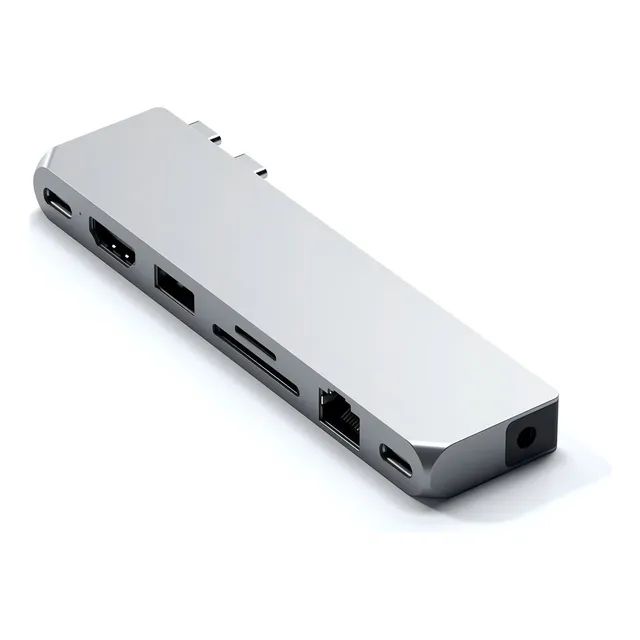 Satechi Pro Hub Max Compatible Con Macbook Pro 2021 Color Plateado