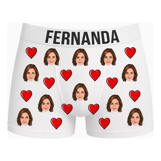 Cueca Personalizada Com Foto E Nome Presente Divertido