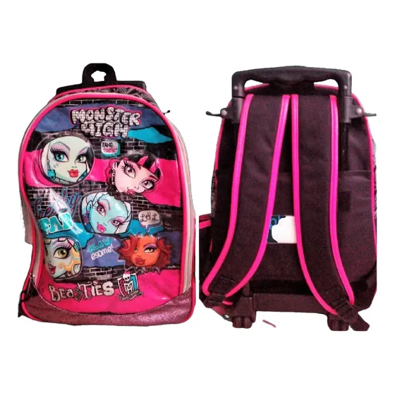 Maleta Morral Grande Con Ruedas Monster High