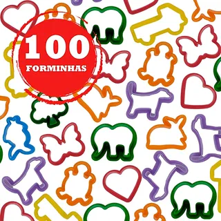 100 Cortador Forminha De Massinha Molde Modelar Top 100 Cortador Forminha De Massinha Molde Modelar Top
