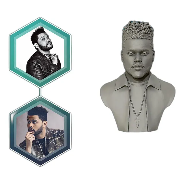 Retrato Escultural Del Talento De The Weeknd