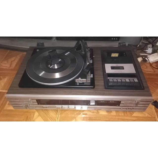 Centro Musical Unisef Vintage Funcionando (leer Bien) Marrón 80 W