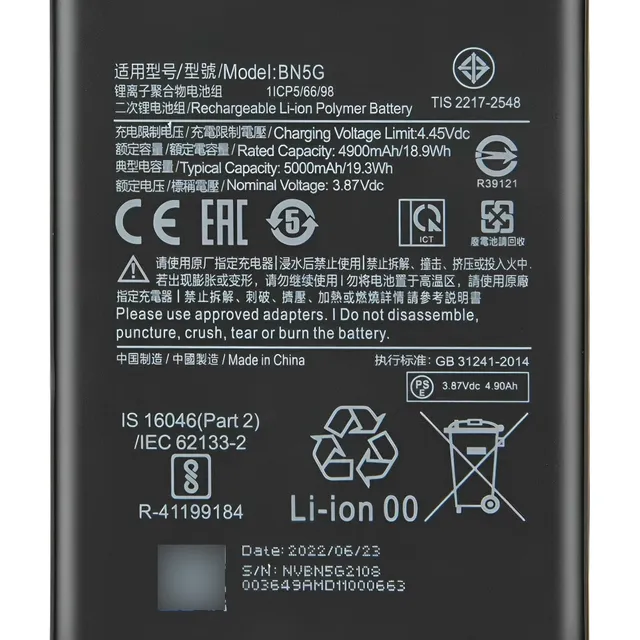 Batería Pila Para Xiaomi Redmi 10a 10c Bn5g 