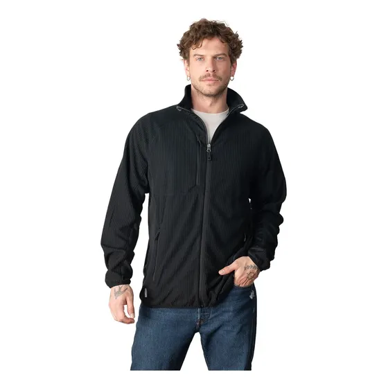 Chaqueta Polar Hombre Hybrid Shell | Micropolar Outdoor Técnico, Liviano, Respirable, Trekking, Cierres Ykk® Coihue Lenga®