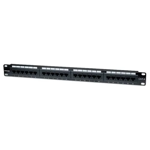 Patch Panel Intellinet 24ptos Negro 520959