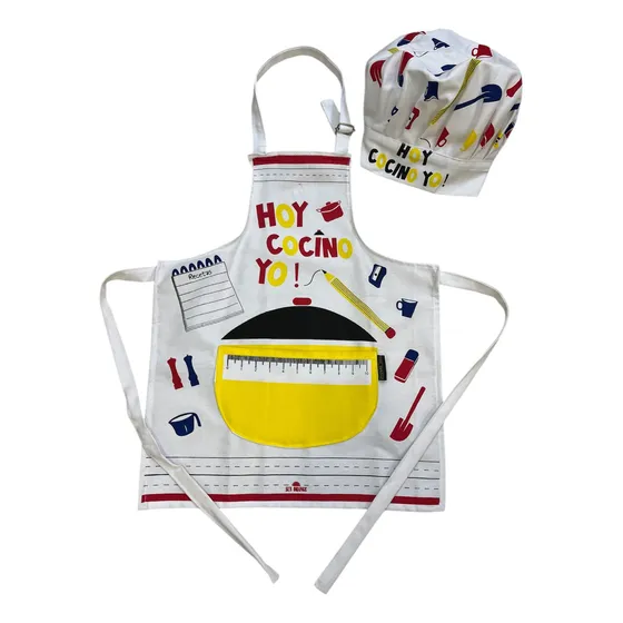 Delantal De Cocina Chicos Infantil Divertido Con Gorro