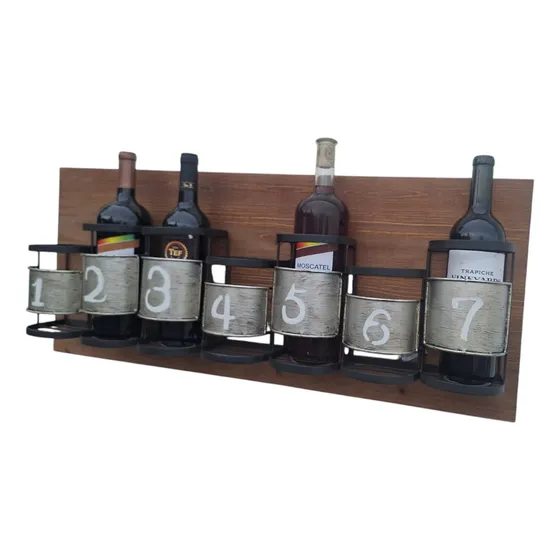Botellero De Colgar Para 7 Botellas