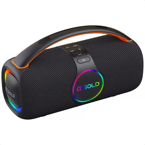 Caixa Box Som Bluetooth 80w S/fio Resistente Água Ipx6 Led