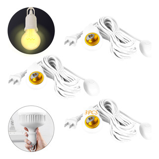 3pcs E27 Doméstica Eléctrica Con Socket 10mts Portalámpara 3pcs E27 Doméstica Eléctrica Con Socket 10mts Portalámpara