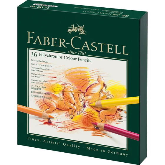 Set De Lápices Faber-castell Polychromos 36 Studio Con Estuc
