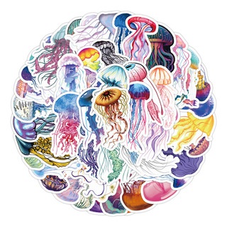 Medusas 50 Calcomanias Stickers De Pvc Vs Agua Oceano Medusas 50 Calcomanias Stickers De Pvc Vs Agua Oceano