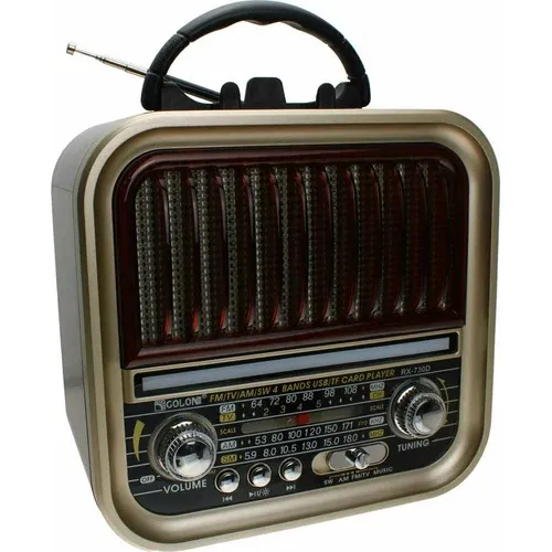 Radio Am Fm Parlante Usb Retro Recargable Bluetooth ¡ Mp3!