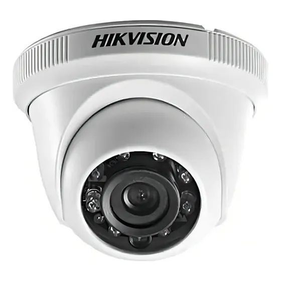 Cámara De Seguridad Tipo Domo Hikvision Hd No Es Inalambric Color Blanco