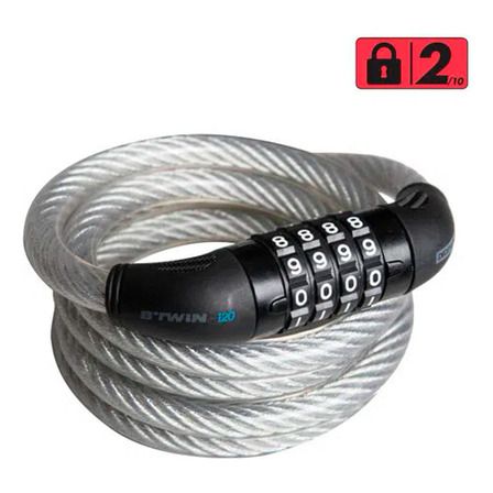 Cadeado De Senha Para Bicicleta 120 Btwin Cadeado De Senha Para Bicicleta 120 Btwin