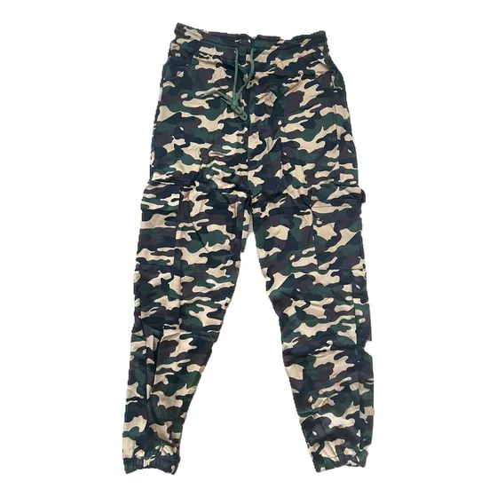 Jogger Camuflado Mujer Sudadera Pantalón Bolsillos Laterales