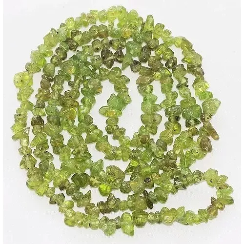 Cascalho Verde Claro Peridoto Fio 80cm  Verde Claro Peridoto
