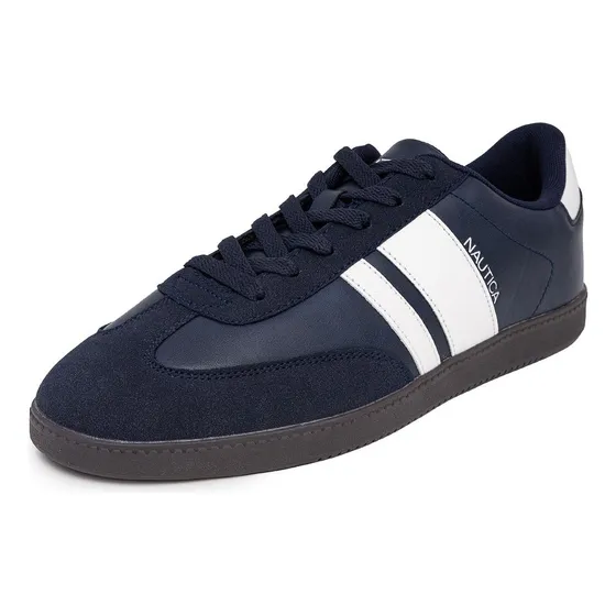 Zapatos Nautica Court Walking Para Hombre, Gamuza Vegana, Az