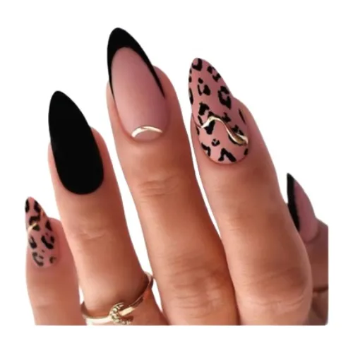 Uñas Postizas Reutilizables Cubierta Completa Decoradas Color UB-253