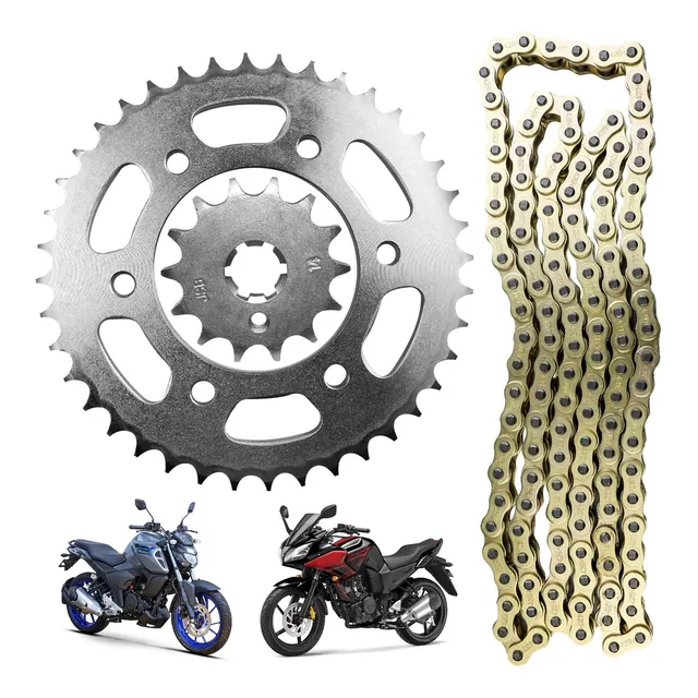 Kit Arrastre Sprocket Para Yamaha Fz16 Fz 2.0 16 Fazer 150