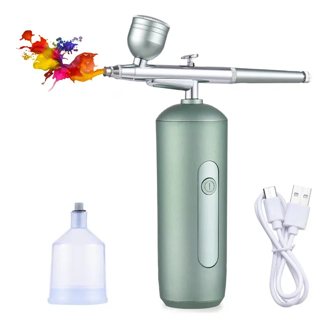 Aerógrafo Inalámbrico Con Compresor Para Arte, Maquillaje Y