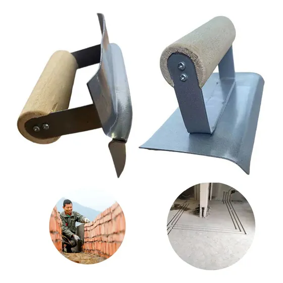 1 Rodón Y 1 Ranurador Kit Llanas Para Hormigón Construcción