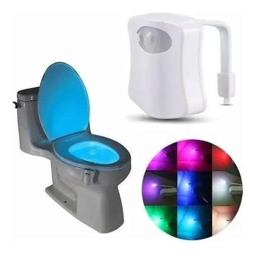 Luz Led Para Inodoro 8 Colores Con Sensor Movimiento  