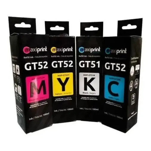 Tinta Maxiprint Gt52 Y Gt51