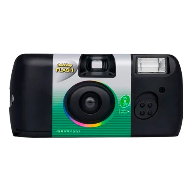 Camara De Pelicula Fujifilm Quicksnap 27 Tomas Descartable Negro