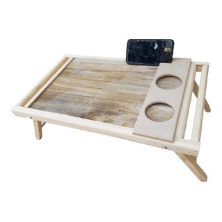 Mesa De Cama Para Laptop De Madera Con Espacio Para 2 Vasos Mesa De Cama Para Laptop De Madera Con Espacio Para 2 Vasos