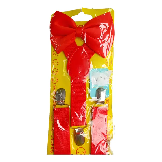 Corbatin Y Tirantes Para Niños, Set De Tirantes Con Corbatin