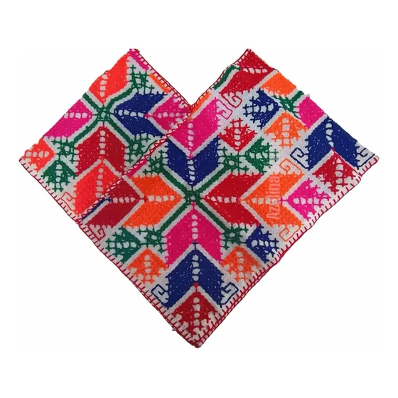 Quexquémitl Bordado Artesanal Hidalgo Traje Típico Blusa