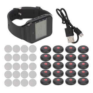 RelĂłgio De Pager De Pulso Sem Fio, 1 Receptor De RelĂłgio, 20 RelĂłgio De Pager De Pulso Sem Fio, 1 Receptor De RelĂłgio, 20