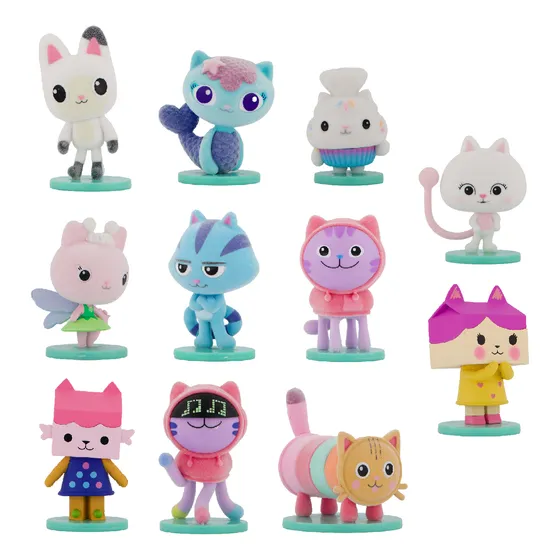 Set X 11 Figuras De Gatitos Kawaii