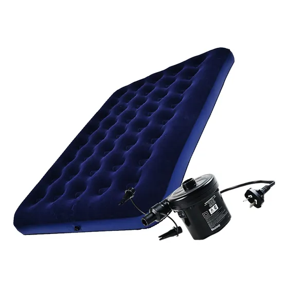 Combo Colchon Inflable 2 Plazas + Inflador Electrico 220v