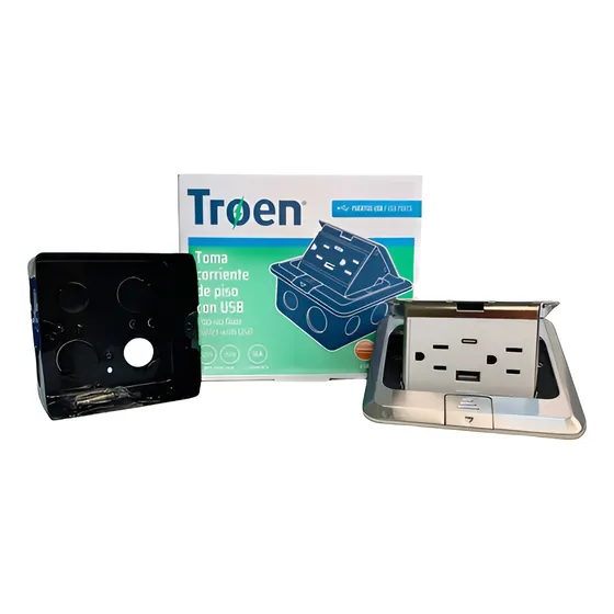 Tomacorriente De Piso Con Usb Troen