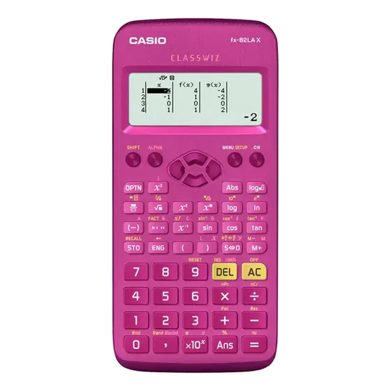 Calculadora Científica Casio Fx 82lax Pk W Dh 274 Func. Rosa Color Rosado