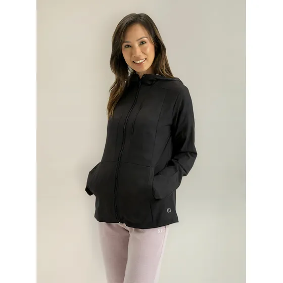 Campera Deportiva Wilson Dama Camo Oscura Para Entrenamiento