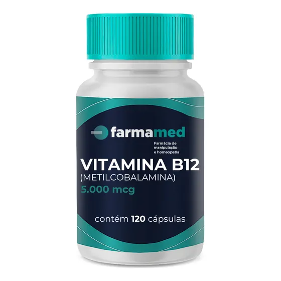 Metilcobalamina 5.000mcg Vitamina B12 - 120 Cápsulas