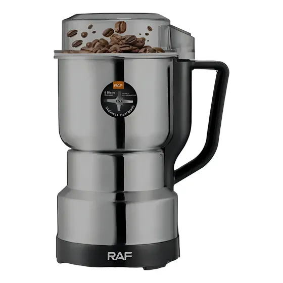 Molinillo Electrico Raf 7132. Moledor Café, Granos, Semillas Color Plateado | Cuotas sin interés