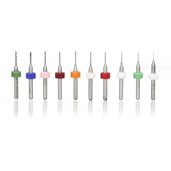 Juego 10 Mechas 1/8 Carburo Tungsteno Pcb Cnc Smt 0.3-1.2mm