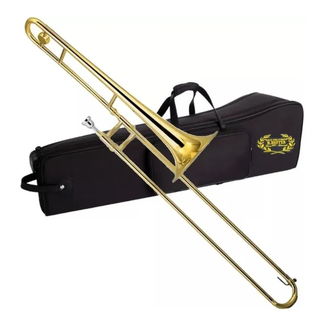 Trombon Vara Hoffer Bronce Estuche Rigido Aceite Kit Combo